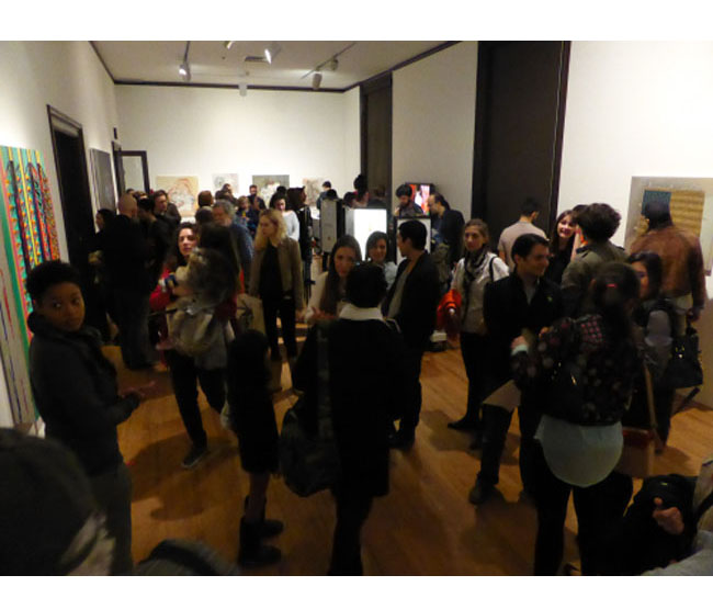 Opening of <em>2014 First Year MFA Exhibition</em>, March 28, 2014. 2014 MFA Opening