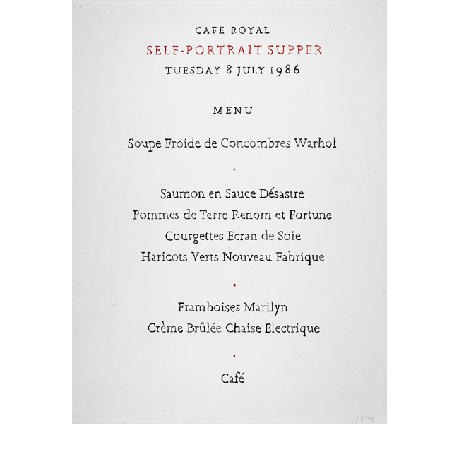Jane Kaplowitz, Warhol Dinner
