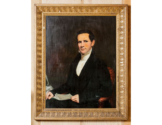 Portrait of Absalom Peters, an American clergyman and the founder of the Woodlawn Cemetery. Born Wentworth, New Hampshire, September 19, 1793, died New York City, May 27, 1869. Private collection. Portrait of Absalom Peters