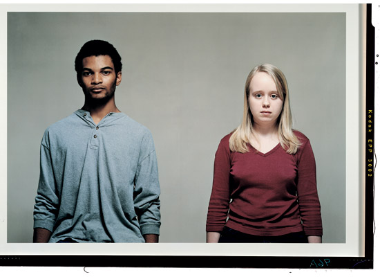 Julie Moos, <em>Drew and Monica</em>, 1999–2000, From <em>Friends and Enemies</em>. Chromogenic color print. Drew and Monica, 1999-2000