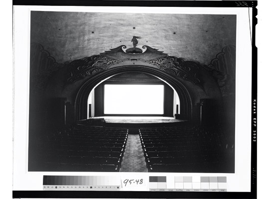 Hiroshi Sugimoto, <em>Avalon Theatre, Catalina Island</em>, 1993. Gelatin silver print. Avalon Theater, 1993