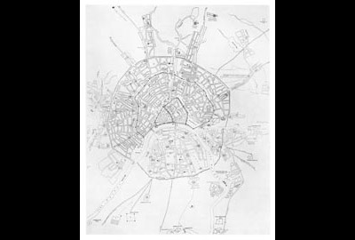 Map of Moscow in the mid-seventeenth century Map of Moscow