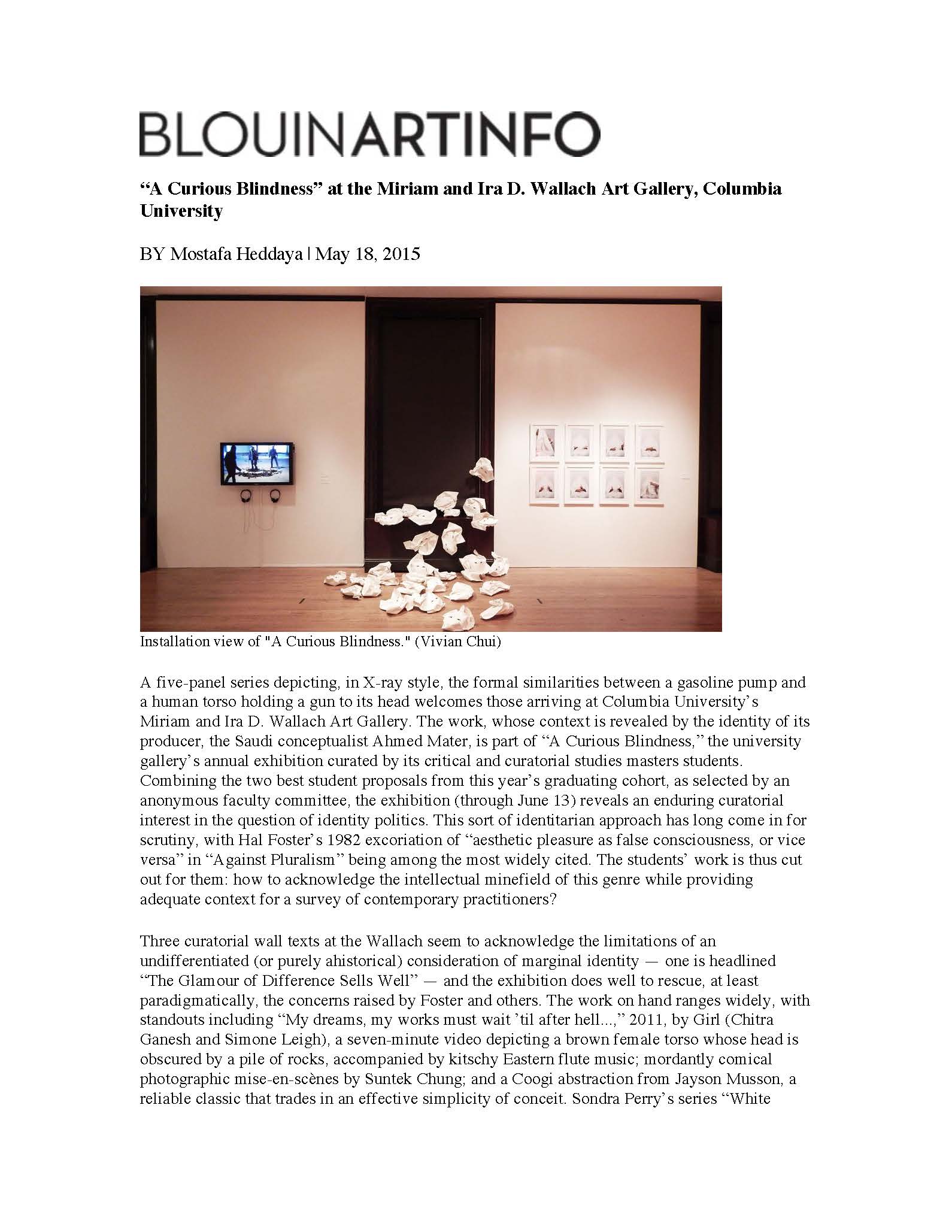 A Curious Blindness_BLOUINARTINFO